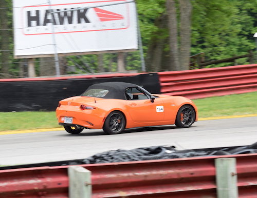 Orange Miata at Mid-Ohio