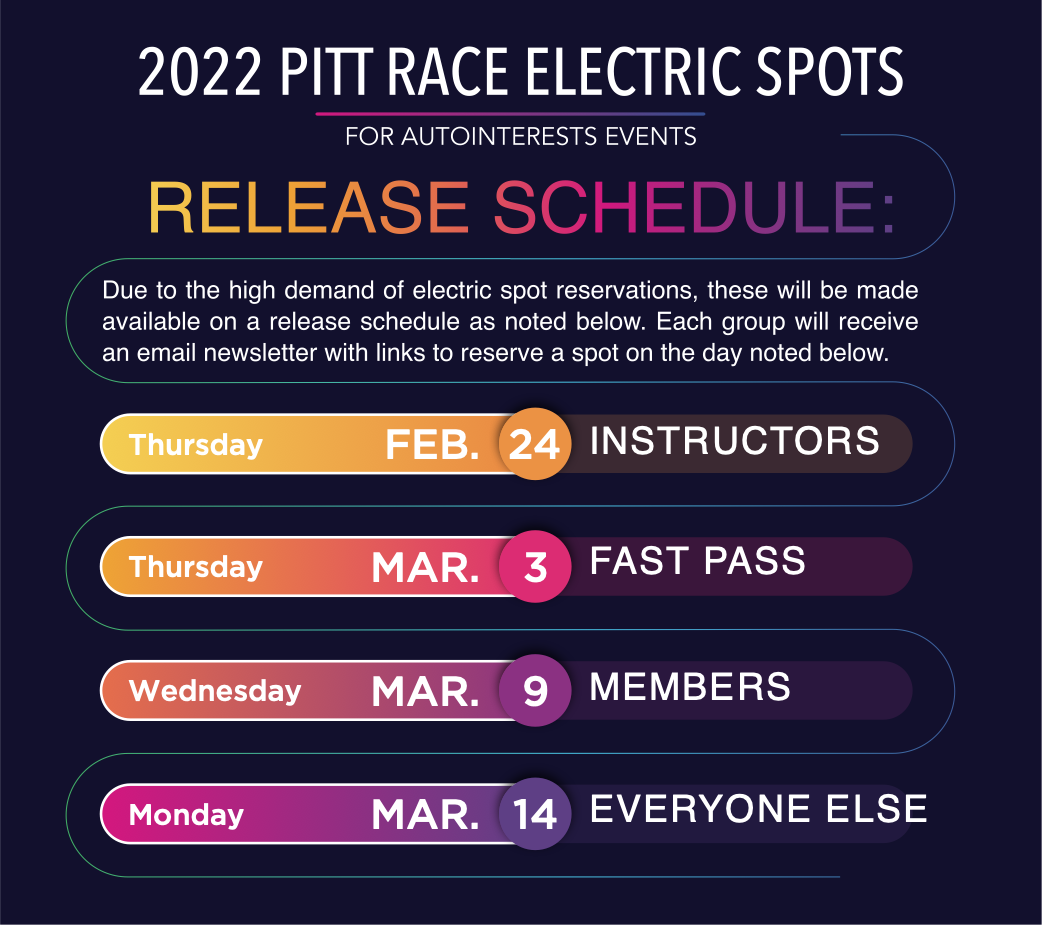 2022 Pitt Electric Release Schedule