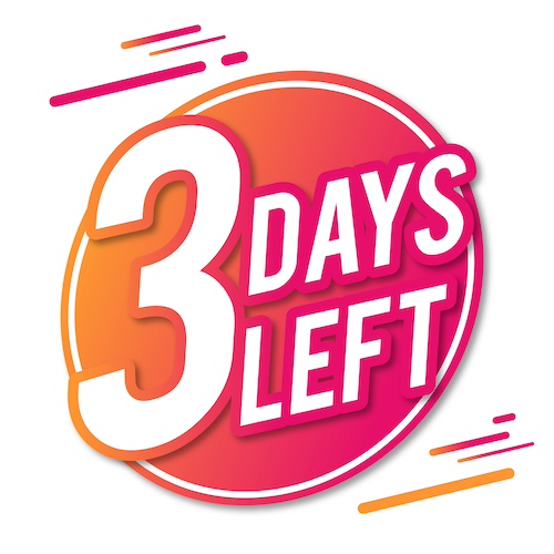 3 days left