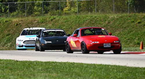 Miatas on track at Pitt Race