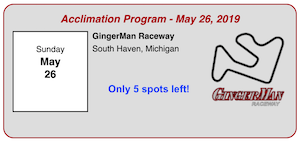 AutoInterests Road Course Acclimation Program GingerMan Raceway May 2019