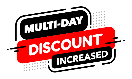 Multi-day discount increased
