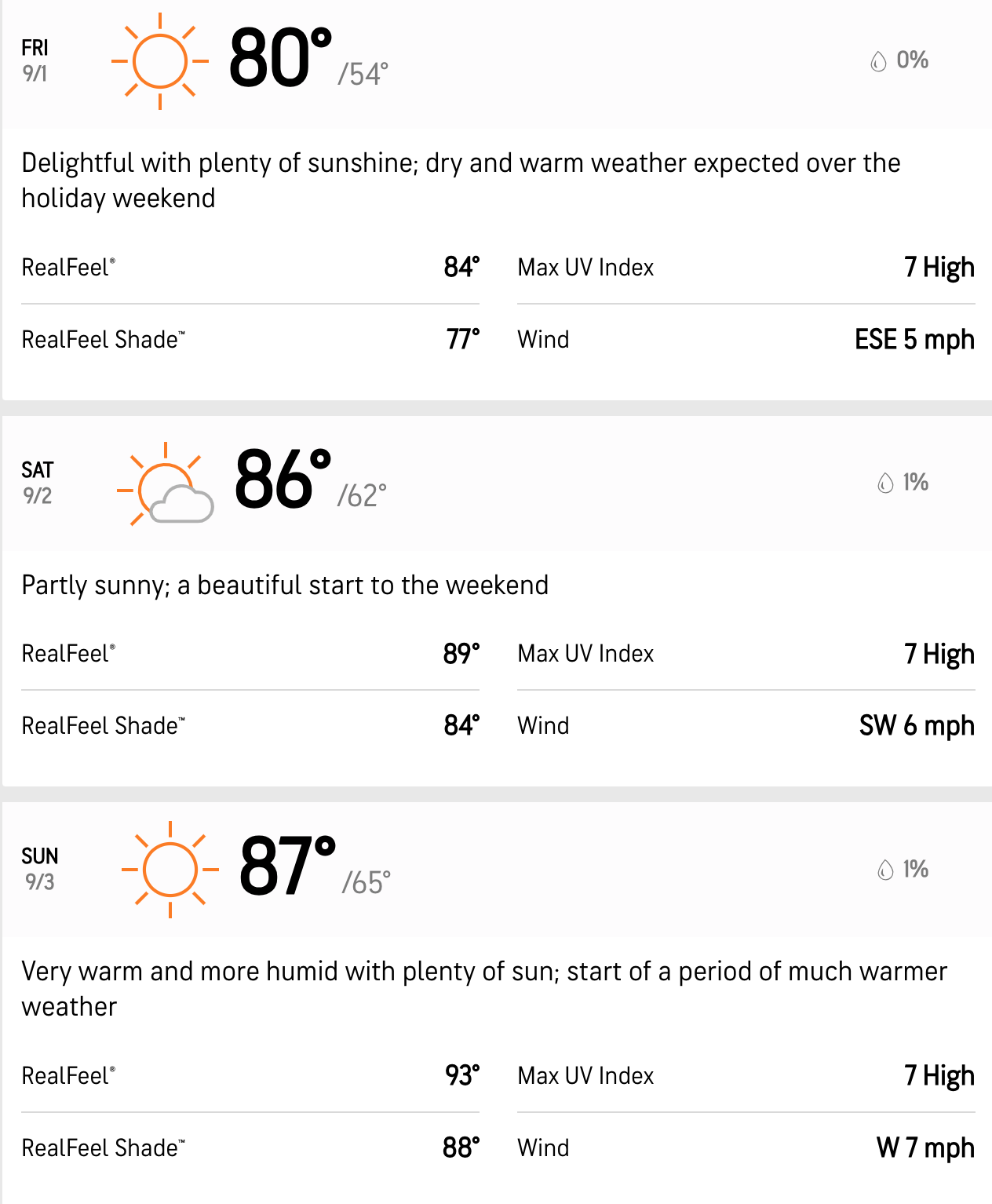 weather forecast