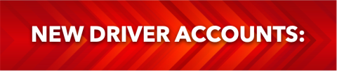 New driver accounts: